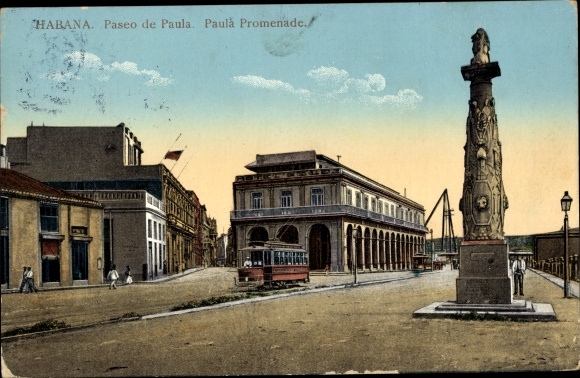 Postcard Havana Habana Cuba, Paula Promenade