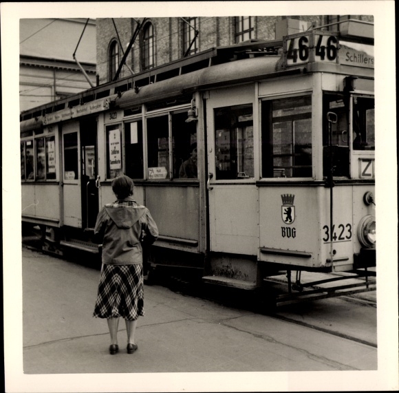 Photo Berlin, tram line 46 in the direction of Schillerstraße, BVG, car 3423