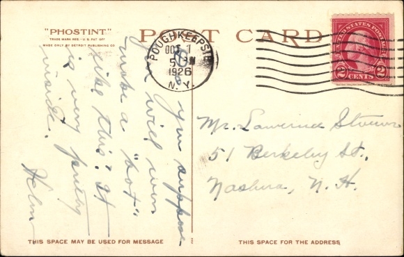 Postcard Steamer Hendrick Hudson, Hudson River, Paddle Steamer