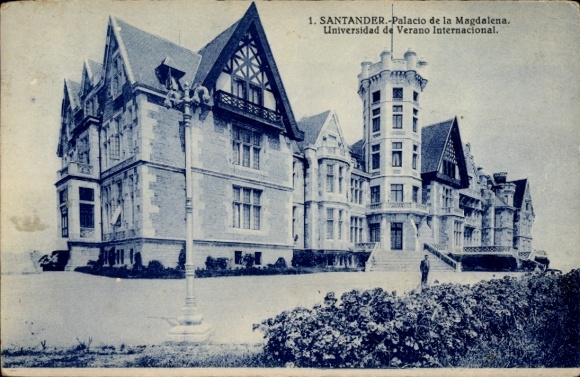 Ak Santander Kantabrien Spanien, Palacio de la Magdalena, Universidad de Verano Internacional