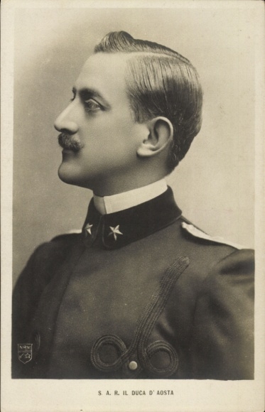 Ak Emanuel Philibert von Savoyen-Aosta, Portrait, Profilansicht