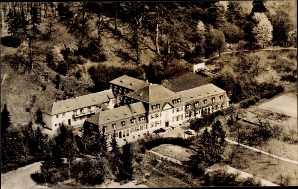 Postcard Ehringshausen in Hesse, Empress Auguste Victoria Hospital, aerial photo