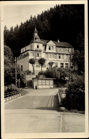 Ak Meuselbach Schwarzmühle Thüringer Woud, gasten- en pensionhuis Waldfrieden