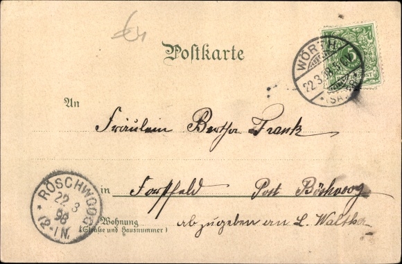 Chromo-Litho Wœrth Wörth an der Sauer Alsace Bas Rhin, salute from the battlefields, monuments