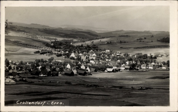 Photo Postcard Crottendorf in the Erzgebirge, panorama