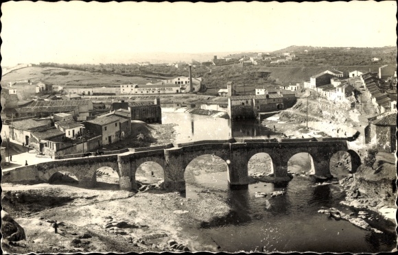 Postcard Plasencia Extremadura, San Lazaro Bridge