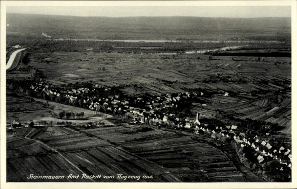 Picture stone walls in Baden-Württemberg, aerial photograph