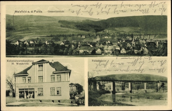 PC Malsfeld in Hesse, general view, grocery store, Fuldabrücke