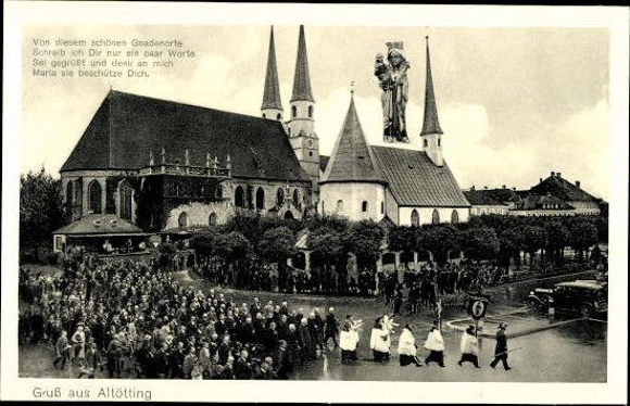 10 alte Ak Altötting in Bayern, diverse Ansichten