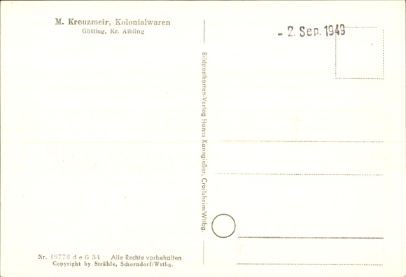 Postcard Götting Bruckmühl in Upper Bavaria, aerial photograph