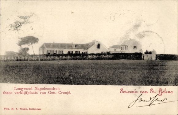 Picture Island of St. Helena, Longwood Napoleonshuis, where Gen. Cronjé stayed