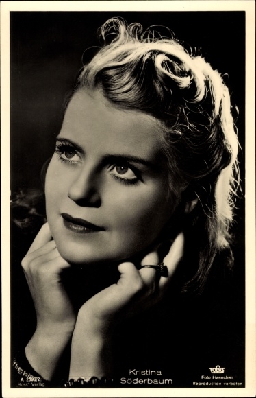 Postcard actress Kristina Söderbaum, portrait, Ross Verlag A 2598 2