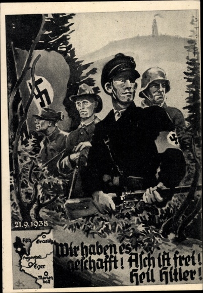 KP Udało się, Asch jest wolny, 21 września 1938, Sudety, Wielkie Niemcy