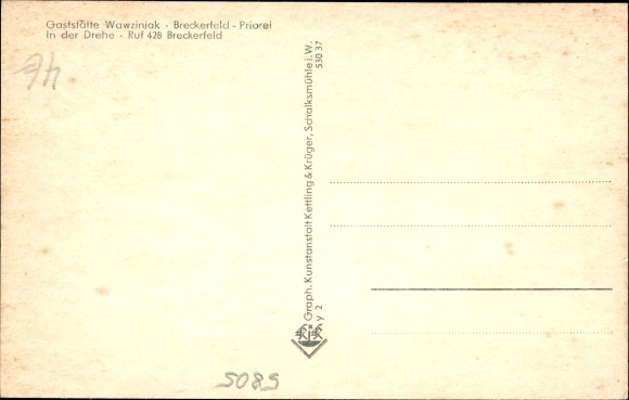 PC Breckerfeld in Westphalia, Hagen Priory, Wawziniak restaurant, in the turning, inside and outside view