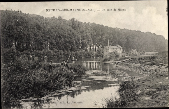 Postcard Neuilly sur Marne Seine Saint Denis, A Corner of Marne