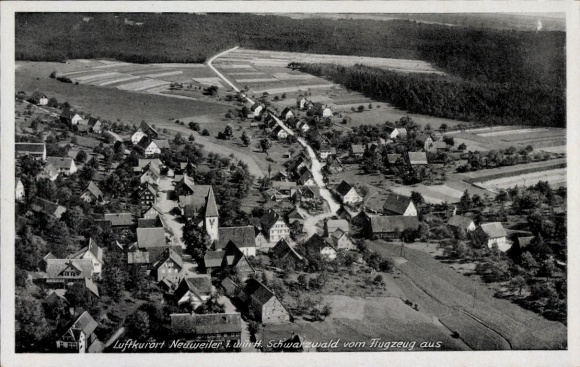 Ak Neuweiler im Schwarzwald, Fliegeraufnahme