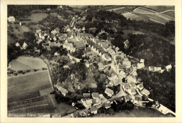Ak Betzenstein in Opper-Franken, luchtfoto
