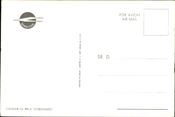 PC Convair CV 990 A Coronado, passenger aircraft, Spantax