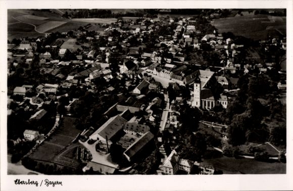 Ak Ebersberg in Oberbayern, Fliegeraufnahme