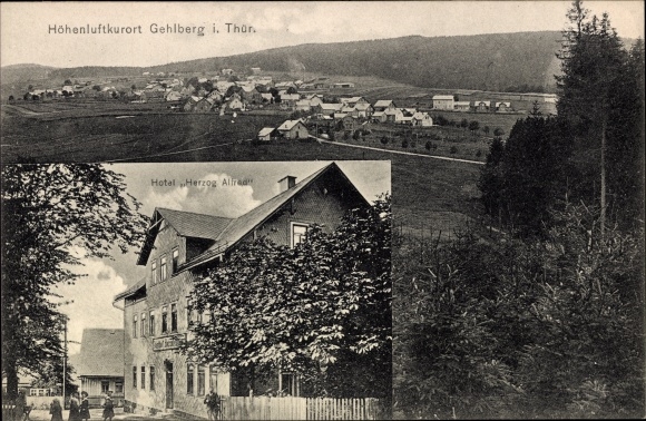PC Gehlberg Suhl in Thuringia, Hotel duke Alfred, panorama