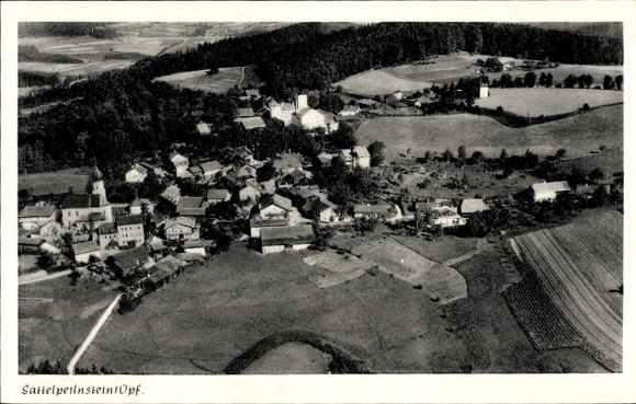 Ak Sattelpeilnstein Traitsching im Bayerischen Wald, Fliegeraufnahme