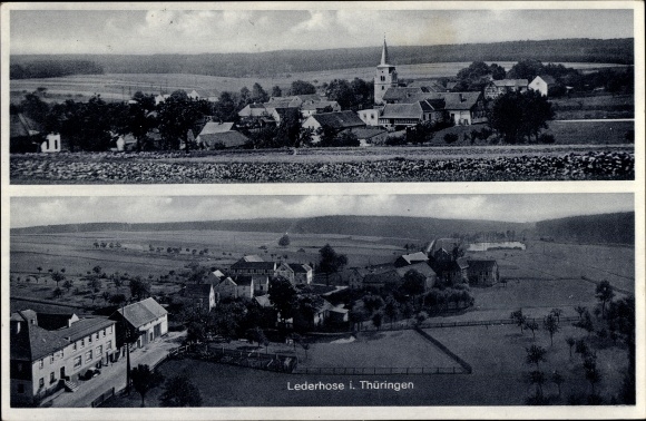 KP Lederhose w Turyngii, Panorama, Gasthof Lederhose, Inh. Kurt Dölz