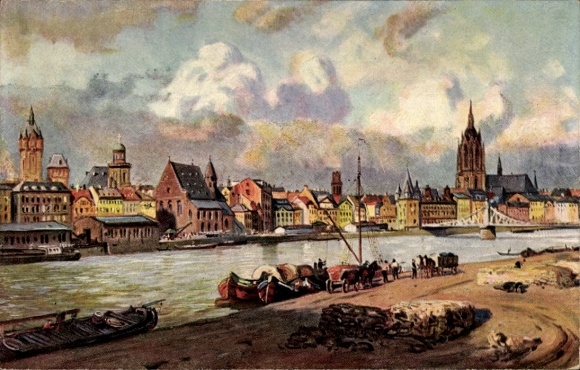 Artist PC Frankfurt am Main, old town, riverside area