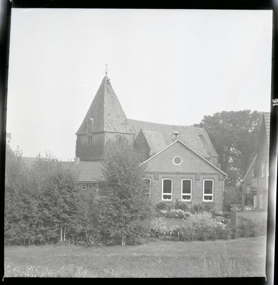 6 Zelluloid Negative Bardewisch Lemwerder in Oldenburg, Kirche, Brücke, Geschäft