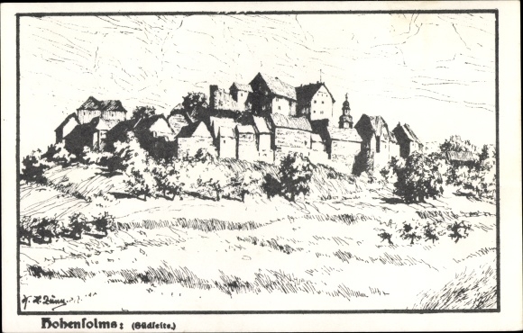 Artist PC Hohensolms Hohenahr in Hesse, Protestant youth castle Hohensolms