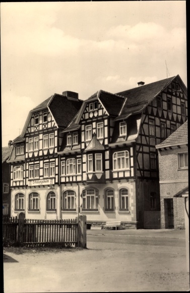 Postcard Steinbach Hallenberg in Thuringia, FDGB convalescent home progress