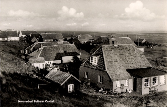 Postcard Insel Baltrum in Ostfriesland, Ostdorf