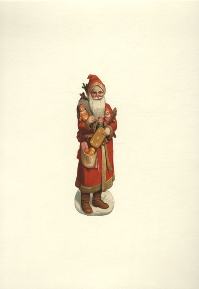 Wafeltje Kerstman, kinderspeelgoed, peperkoek, ca. 14,5 x 4 cm