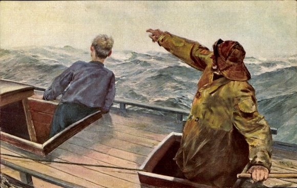 Kunstenaar Ak Christian Krogh, Noorse loodsboot