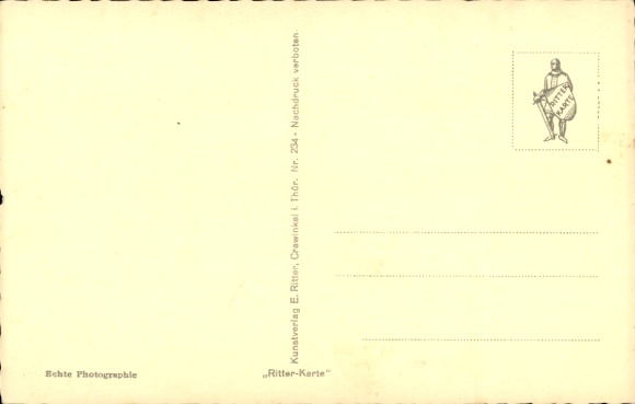 Postcard Ohrdruf in the Thuringian district of Gotha, west entrance to Ehrenstein Castle