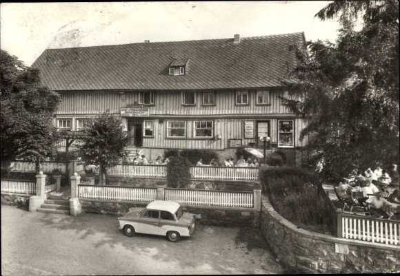 Postcard Trautenstein Oberharz am Brocken, consumer restaurant Bergeshöh