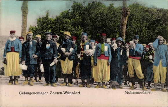 Postcard Wünsdorf Zossen in Brandenburg, prison camp, Mohammedans