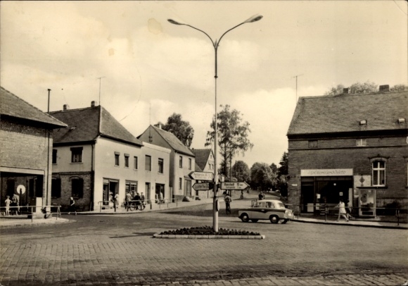 Postcard Klostermansfeld in Saxony Anhalt, Bahnhofstraße