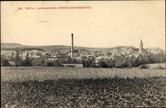 Postcard Großschweidnitz in Saxony, Royal Saxon State Institute