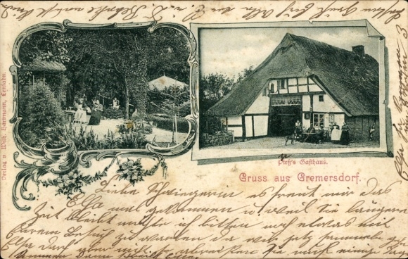 Postcard Gremersdorf in Ostholstein, Pietz's-Gasthaus