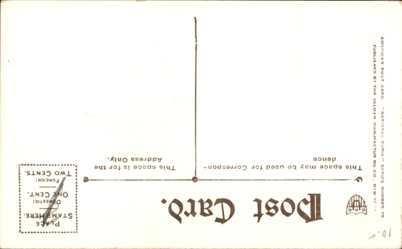 Kunstenaar Ak Verenigde Staten, vlag, hart, cupido met hoed, boog en pijlen