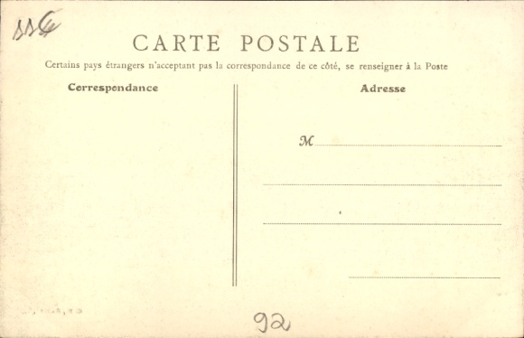 Postcard Colombes Hauts de Seine, Avenue Menelotte, Jardins Rue Saint Lazare