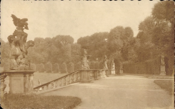 foto Ak Großsedlitz Heidenau in Saksen, trappen, beelden