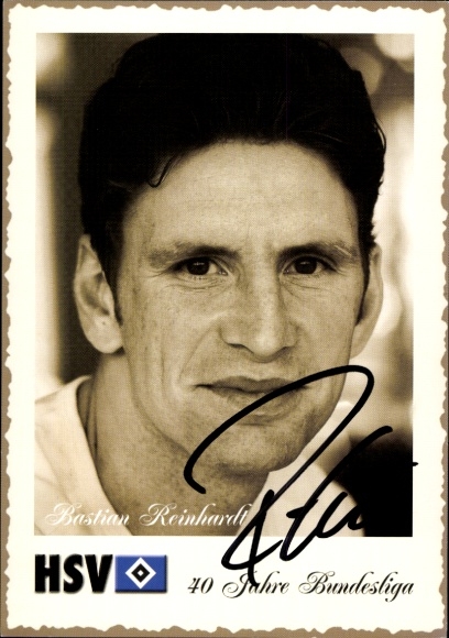 Autogrammkarte Fußballer Bastian Reinhardt, Hamburger SV / HSV, Autogramm
