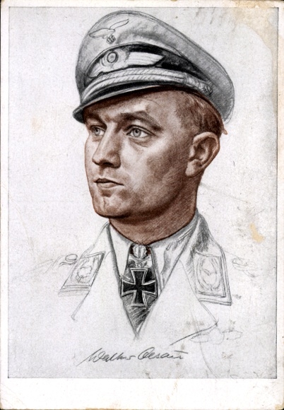 Artysta KP Willrich, Wolfgang, Luftwaffe, major Walter Oesau, odznaczony Krzyżem Kawalerskim, VDA E 15