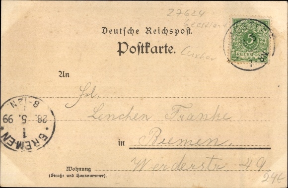 Chromo-Litho Drangstedt Geestland, Hotel and Restaurant, Kurhaus, partial views