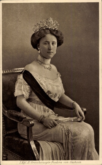Postcard Grand Duchess Feodora of Saxony Weimar Eisenach