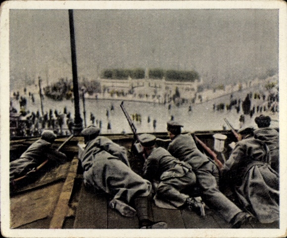 Collector's picture The post-war period No. 12, December 1918, Christmas 1918, guard regiment loyal to the government