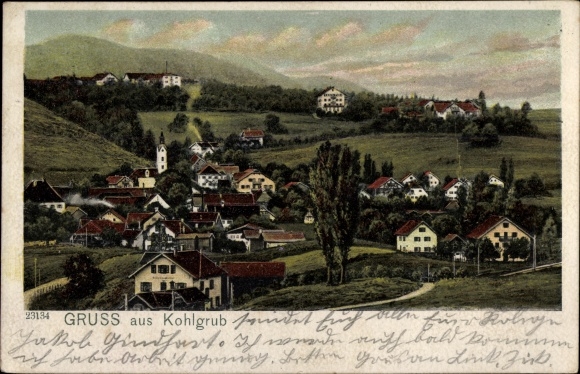 Ak Bad Kohlgrub in Oberbayern, uitzicht op de stad