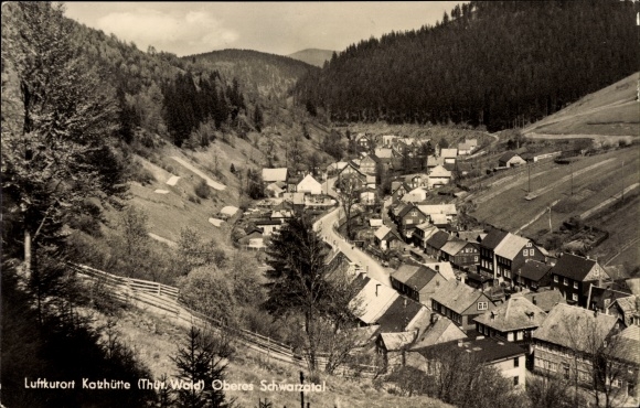 KP Katzhütte w Schwarzatal, widok na wieś