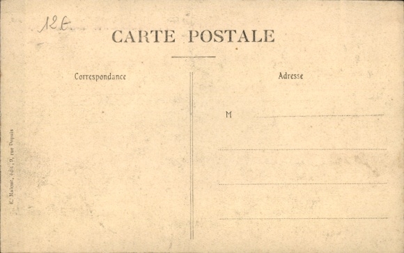 Postcard Courbevoie Hauts de Seine, Inondation de Janvier 1910, Les eboulements de la rue Traversière